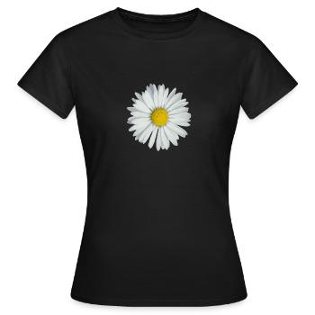 marguerite - T-shirt Femme - noir - Devant - AI Model Female 172 dark (172cm)