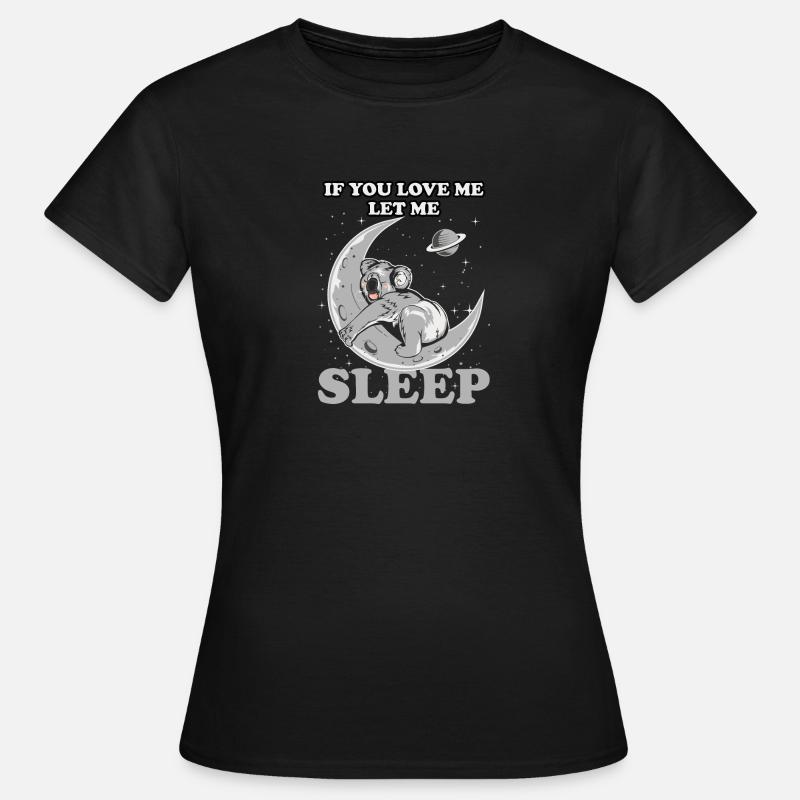Koala dyr - Dame-T-shirt - sort
