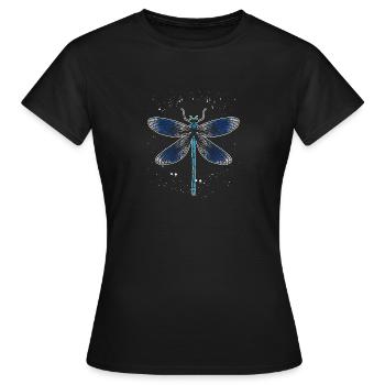 Libelle Tierliebhaber - Frauen T-Shirt - Schwarz - Vorne - AI Model Female 172 dark (172cm)
