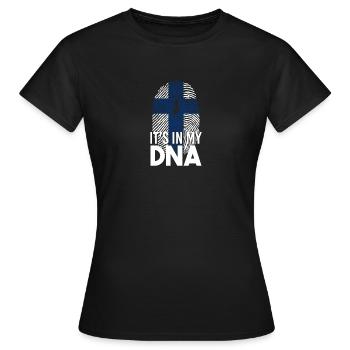 Finlande nation viking - T-shirt Femme - noir - Devant - AI Model Female 172 dark (172cm)