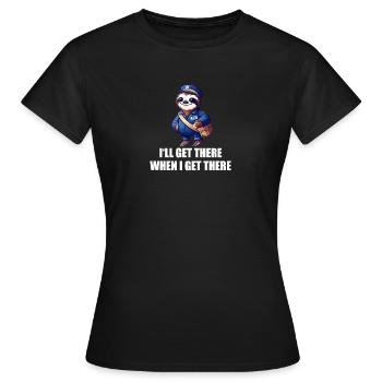 Ich werde es schaffen, wenn ich es schaffe - Frauen T-Shirt - Schwarz - Vorne - AI Model Female 172 dark (172cm)