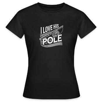 Ich liebe seine Stange - Frauen T-Shirt - Schwarz - Vorne - AI Model Female 172 dark (172cm)