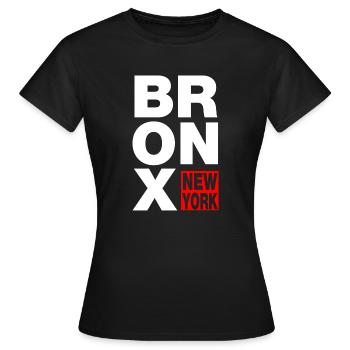 bronx new york - Frauen T-Shirt - Schwarz - Vorne - AI Model Female 172 dark (172cm)