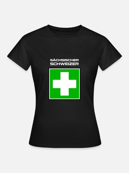 sächsischer schweizer 3 - Frauen T-Shirt - Schwarz