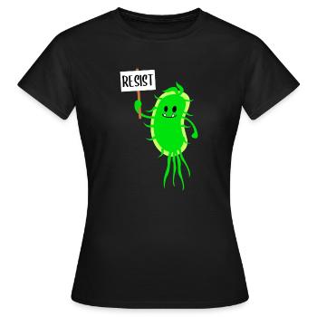 Mikrobiologie Virus-Gen-Biologie-Lehrer - Frauen T-Shirt - Schwarz - Vorne - AI Model Female 172 dark (172cm)