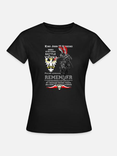 Schlacht um Wien - Bitwa o wieden -Jan Sobieski - Frauen T-Shirt - Schwarz