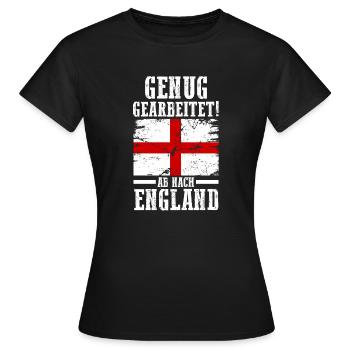 Urlaub Engländer England - Frauen T-Shirt - Schwarz - Vorne - AI Model Female 172 dark (172cm)