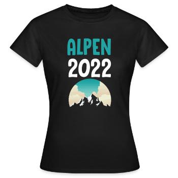 Alps 2022 - Women's T-Shirt - black - Front - AI Model Female 172 dark (172cm)