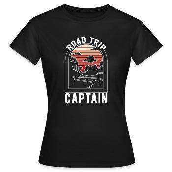Road Trip - T-shirt Femme - noir - Devant - AI Model Female 172 dark (172cm)