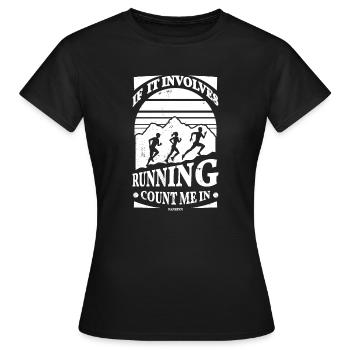 Courir - T-shirt Femme - noir - Devant - AI Model Female 172 dark (172cm)
