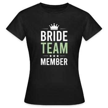 Équipe de la mariée - T-shirt Femme - noir - Devant - AI Model Female 172 dark (172cm)