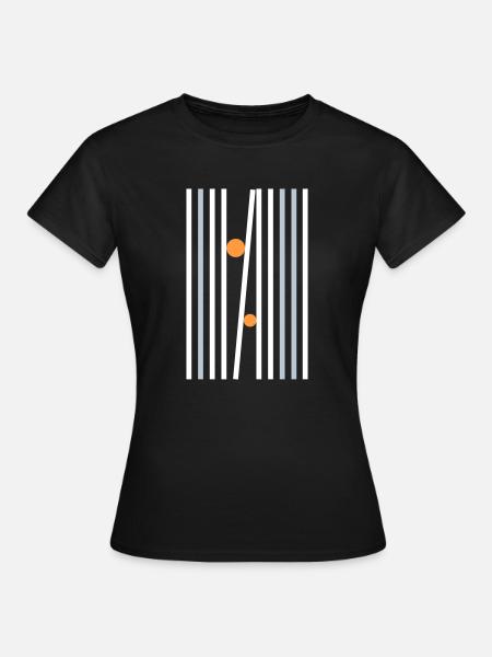 Abstraktes Design - Frauen T-Shirt - Schwarz