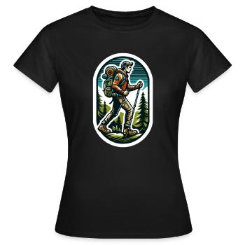 Wanderlust Adventure - Frauen T-Shirt - Schwarz - Vorne - AI Model Female 172 dark (172cm)