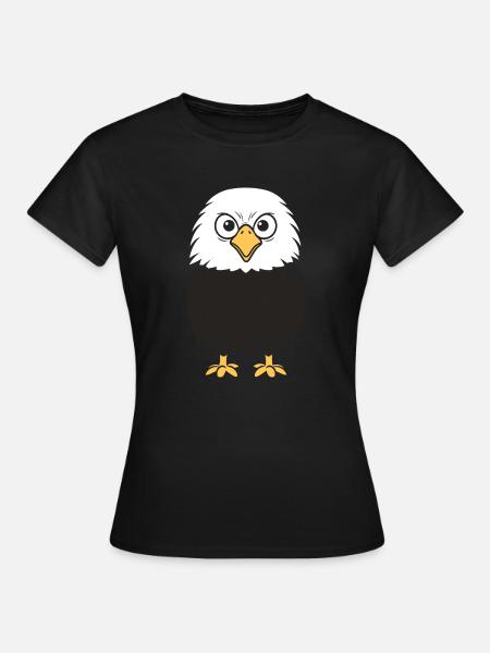 Adler-Vogel - Frauen T-Shirt - Schwarz