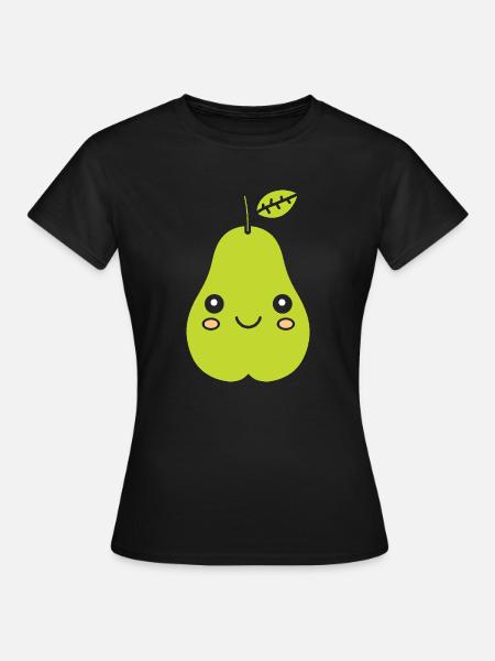 Birne - Frauen T-Shirt - Schwarz