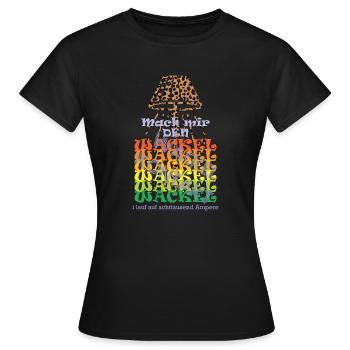 Wäre ich ein Möbelstück dann wär ich eine Lampe... - Frauen T-Shirt - Schwarz - Vorne - AI Model Female 172 dark (172cm)