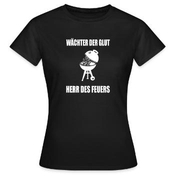 bbq - Frauen T-Shirt - Schwarz - Vorne - AI Model Female 172 dark (172cm)