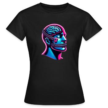 Free your Mind - Frauen T-Shirt - Schwarz - Vorne - AI Model Female 172 dark (172cm)