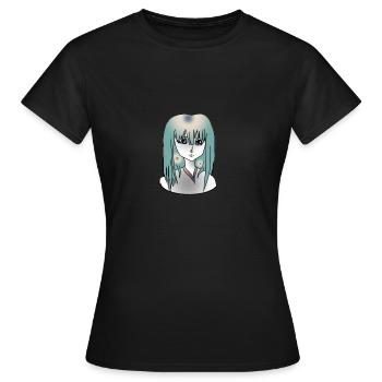 Huebsches Maedchen - Frauen T-Shirt - Schwarz - Vorne - AI Model Female 172 dark (172cm)