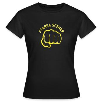 Scènes fortes - T-shirt Femme - noir - Devant - AI Model Female 172 dark (172cm)