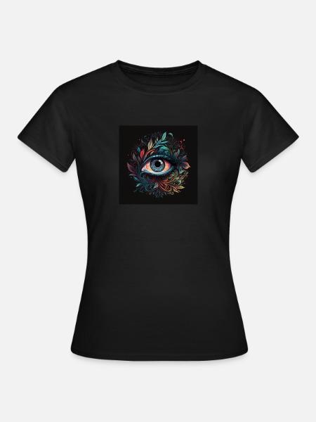 TRIPPY - Frauen T-Shirt - Schwarz