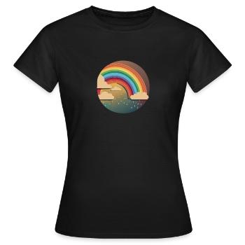 ARC-EN-CIEL - T-shirt Femme - noir - Devant - AI Model Female 172 dark (172cm)