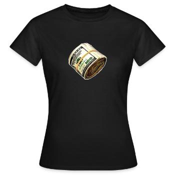 Role Dollar - Women's T-Shirt - black - Front - AI Model Female 172 dark (172cm)
