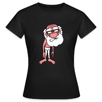 drôle mince mal agacé en colère en colère Schlec - T-shirt Femme - noir - Devant - AI Model Female 172 dark (172cm)