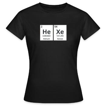 Hexe - Frauen T-Shirt - Schwarz - Vorne - AI Model Female 172 dark (172cm)