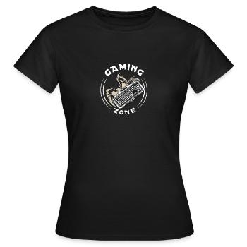 Gaming Zone Trex Arm Clavier - T-shirt Femme - noir - Devant - AI Model Female 172 dark (172cm)