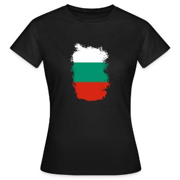 Drapeau Bulgarie Drapeau bulgare Sables d'Or - T-shirt Femme - noir - Devant - AI Model Female 172 dark (172cm)