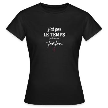 Ich albern mit Onkel - Frauen T-Shirt - Schwarz - Vorne - AI Model Female 172 dark (172cm)