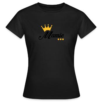 Großmütter / Oma / Mami / Großmutter / Mamy - Frauen T-Shirt - Schwarz - Vorne - AI Model Female 172 dark (172cm)
