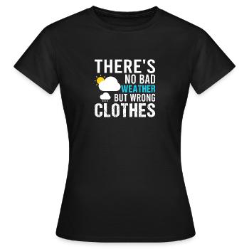 Meteorologe Wetter Meteorologie - Frauen T-Shirt - Schwarz - Vorne - AI Model Female 172 dark (172cm)