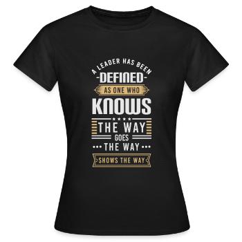 Work Profession Team - Women's T-Shirt - black - Front - AI Model Female 172 dark (172cm)