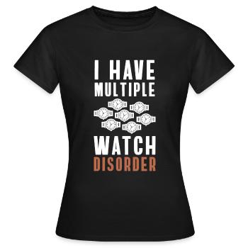Uhrensammler Uhrwerk Sammler - Frauen T-Shirt - Schwarz - Vorne - AI Model Female 172 dark (172cm)