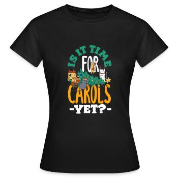 festif des Fêtes - T-shirt Femme - noir - Devant - AI Model Female 172 dark (172cm)