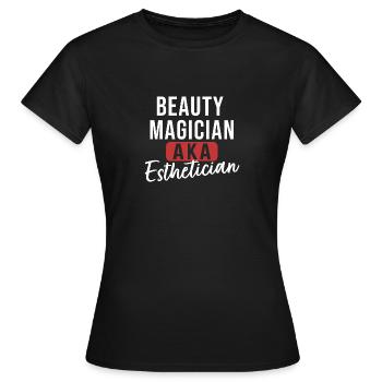 Schönheitszauberer AKA Kosmetikerin - Frauen T-Shirt - Schwarz - Vorne - AI Model Female 172 dark (172cm)