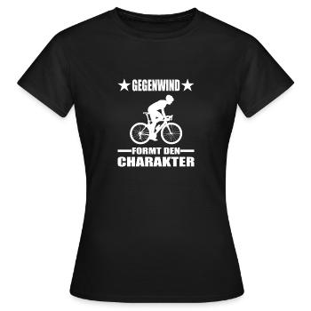 Fahrrad - Frauen T-Shirt - Schwarz - Vorne - AI Model Female 172 dark (172cm)
