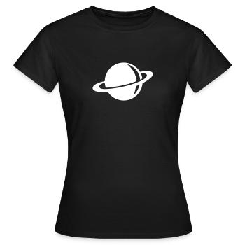 Saturn - Frauen T-Shirt - Schwarz - Vorne - AI Model Female 172 dark (172cm)