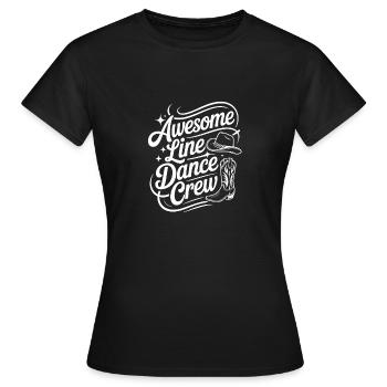 Équipe de danse en ligne Merveilleuse équipe de ligne - T-shirt Femme - noir - Devant - AI Model Female 172 dark (172cm)