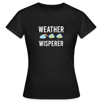 Meteorologe Wetter Meteorologie - Frauen T-Shirt - Schwarz - Vorne - AI Model Female 172 dark (172cm)