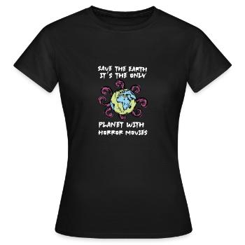 Films d’horreur - T-shirt Femme - noir - Devant - AI Model Female 172 dark (172cm)