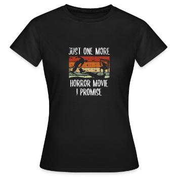 Horrorfilme Horror - Frauen T-Shirt - Schwarz - Vorne - AI Model Female 172 dark (172cm)