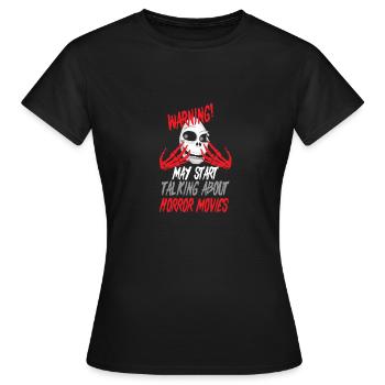 Films d’horreur - T-shirt Femme - noir - Devant - AI Model Female 172 dark (172cm)