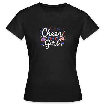 Cheer Girl - Frauen T-Shirt - Schwarz - Vorne - AI Model Female 172 dark (172cm)