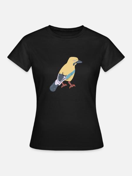 Eichelhäher - Frauen T-Shirt - Schwarz