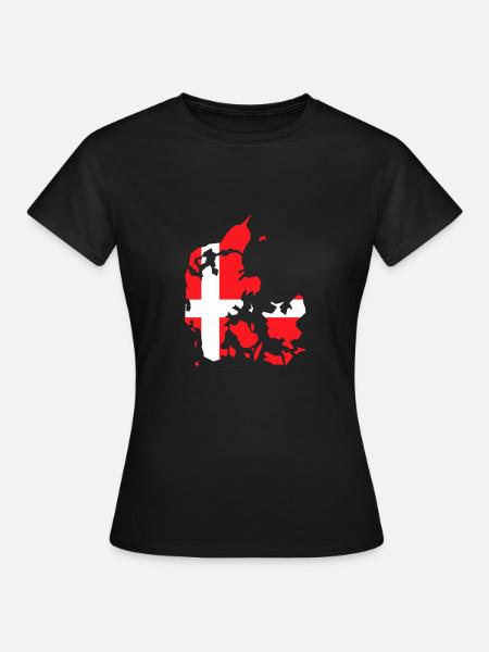Denmark - Vrouwen T-shirt - zwart