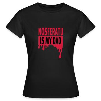 Nosferatu est mon père - T-shirt Femme - noir - Devant - AI Model Female 172 dark (172cm)