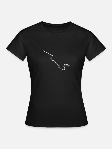 Elbe - Frauen T-Shirt - Schwarz